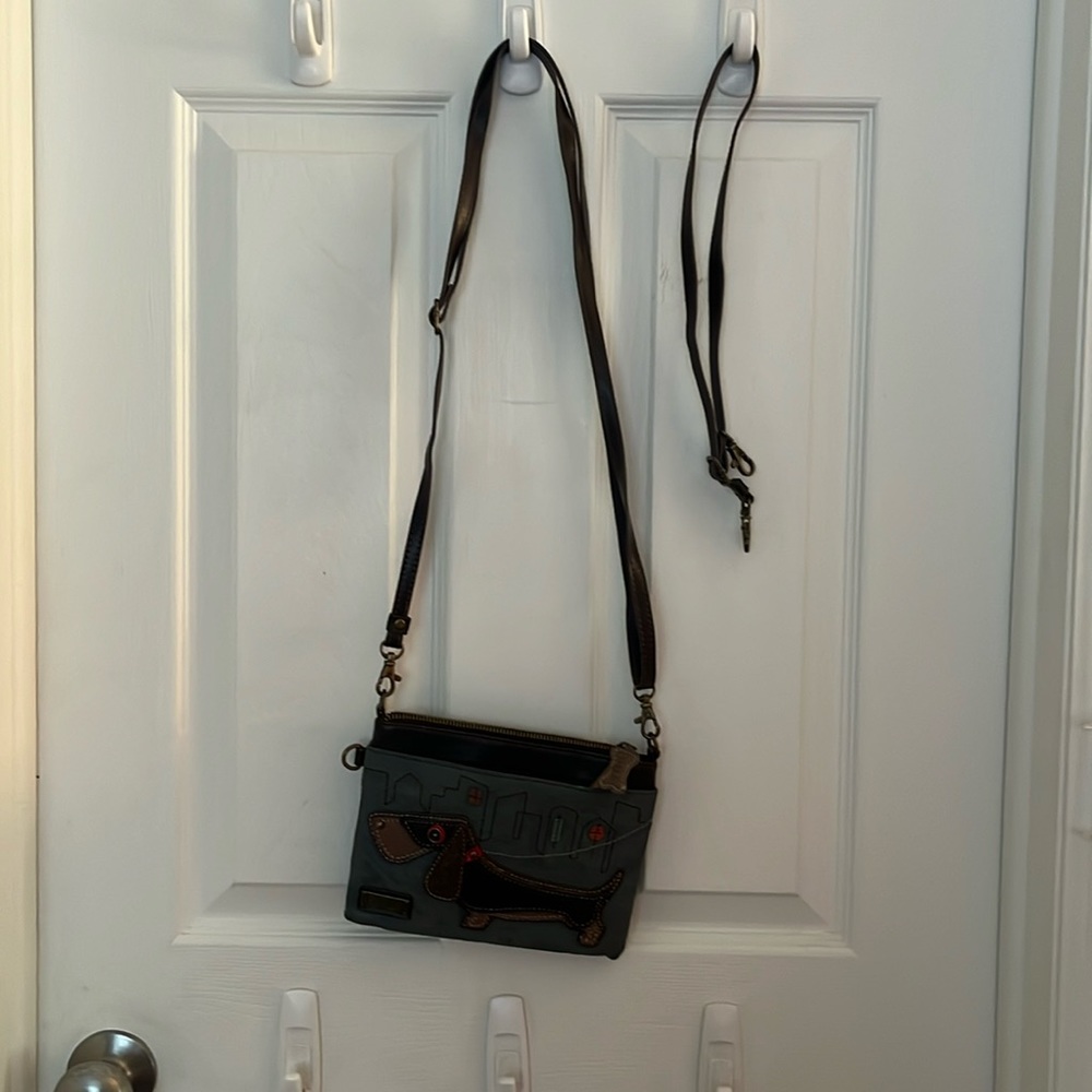 Chala Dachshund Purse with extra purse strap